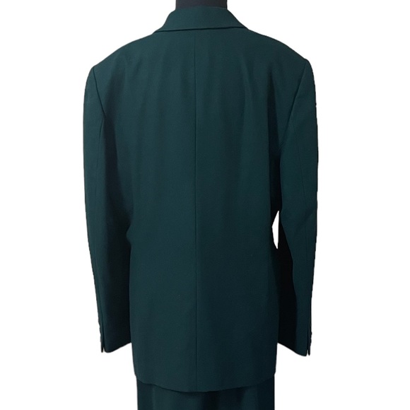 Pendleton Classic Virgin Wool Hunter Green 2 Pcs Suit Sz 16 Blazer 14 Skirt Set - Picture 11 of 16